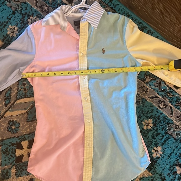 Ralph Lauren Retro Color Block Blouse - Picture 9 of 9